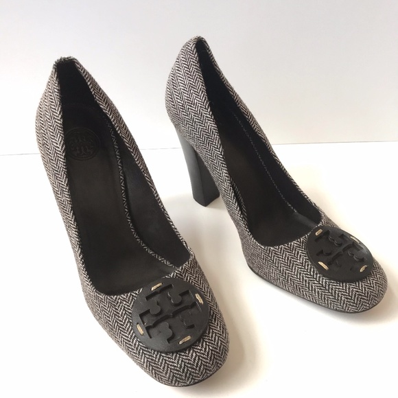 tory burch white heels